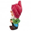 Nain de jardin résine chapeau rouge marteau barbe blanche 43 cm - 2