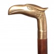 CANNE de marche, pommeau tête d'aigle-antique - 93 cm