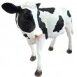 Statue vache résine noir et blanc réaliste debout 53 cm - 2