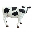 Statue vache résine noir et blanc réaliste debout 53 cm - 4